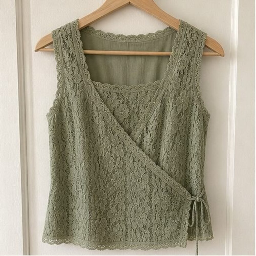 Sage Ruffle Blouse